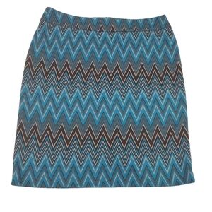 Sharagano Prism Detail Fitted  Skirt
